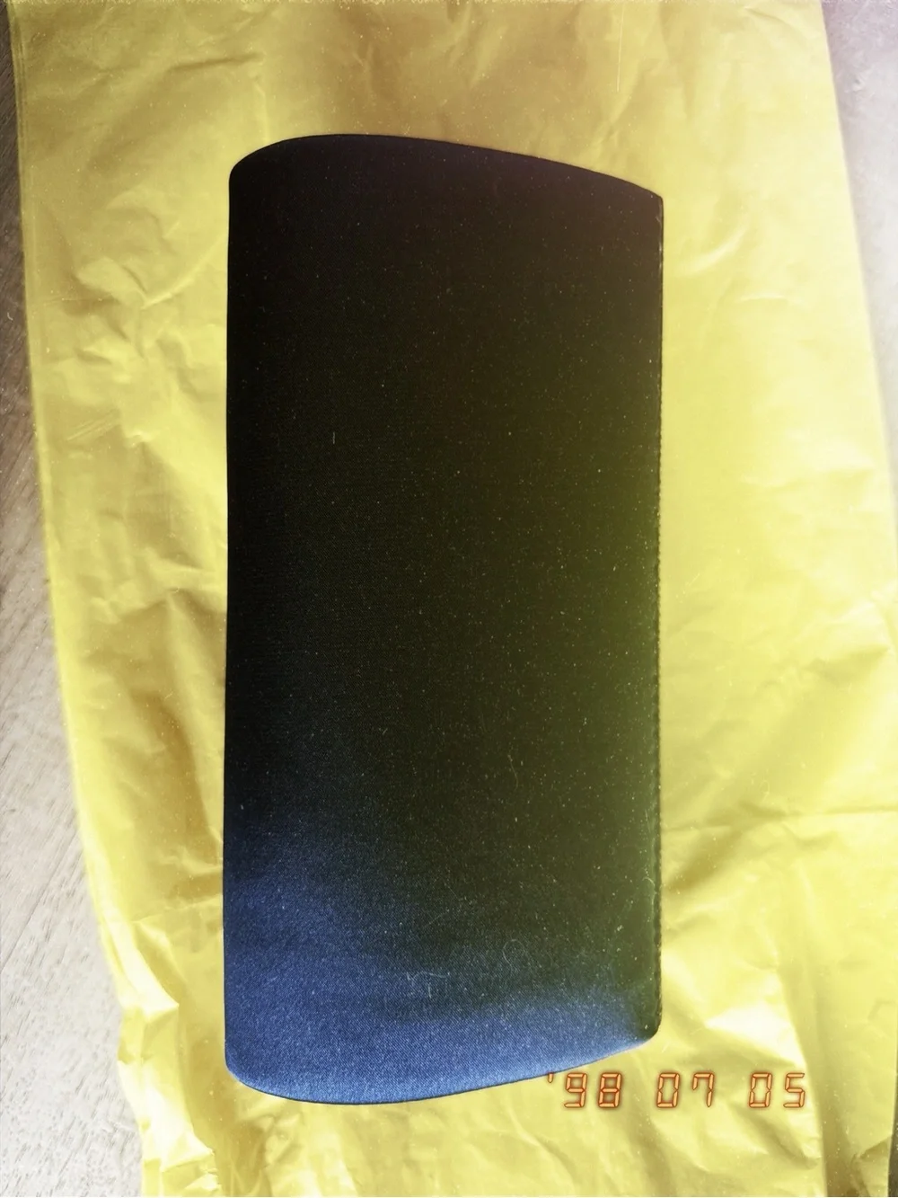 Navy Blue Evening Clutch Bag with Gold Hardware